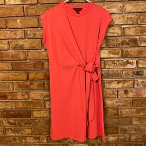 NWOT Banana Republic coral crossbody sachet wrap dress size XS